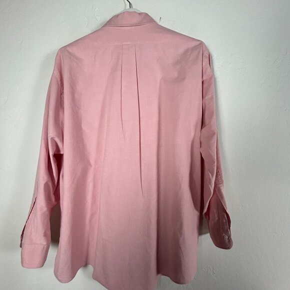 Brooks Brothers Mens Pink Cotton Button-Down Dress Shirt 17 1/2-33 Long Sleeve - Picture 2 of 7